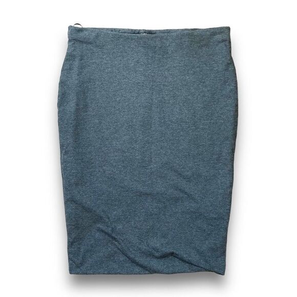 Zara W & B Collection Heather Gray Stretch Mini Skirt Sz 28 - Picture 1 of 11